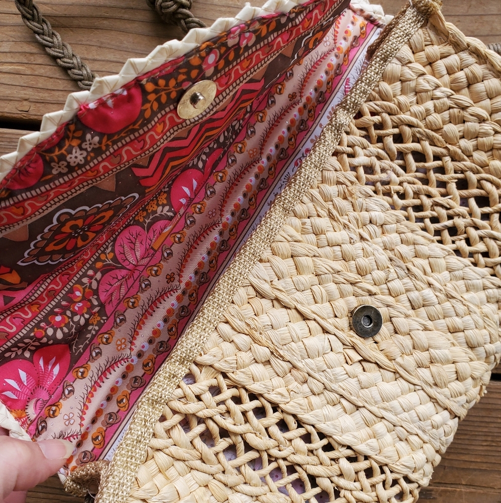 Straw Cross Body Bag - Picture 4 of 7